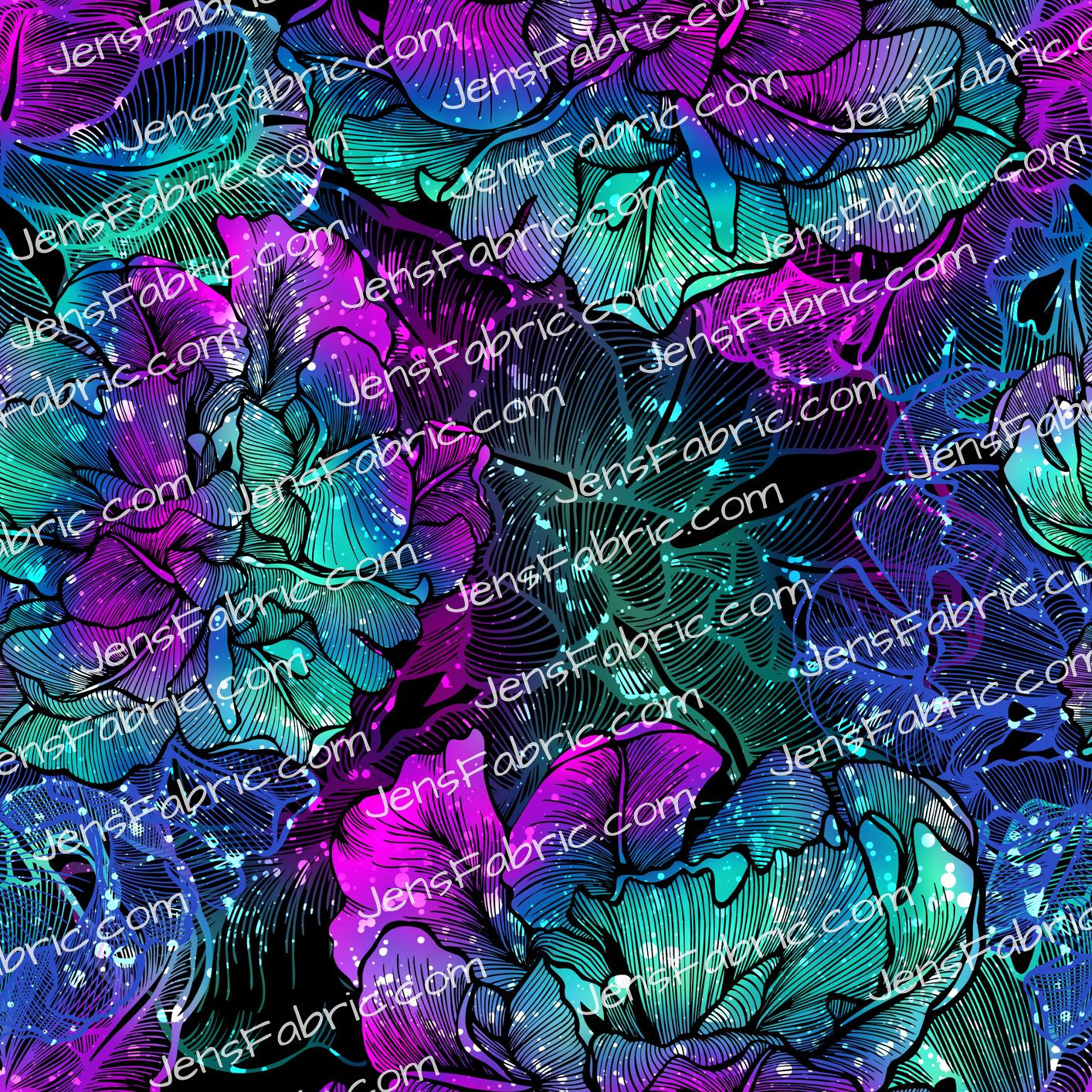 mermaid floral impressions