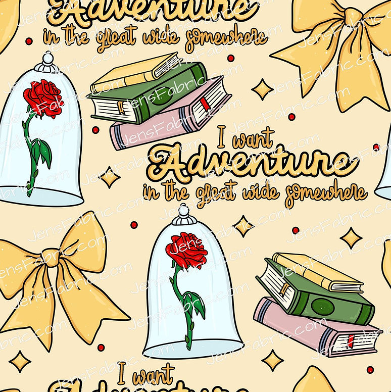 HHarlow Designs: Cartoon Belle Quote on Light Yellow
