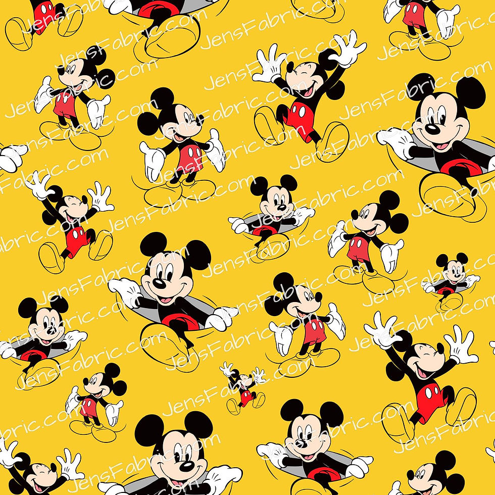 Classic mickey on yellow