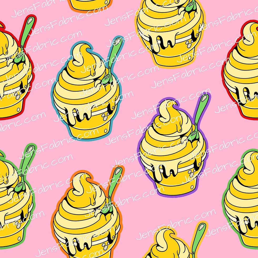 HHarlow Designs: Dole Whip Toss on Pink