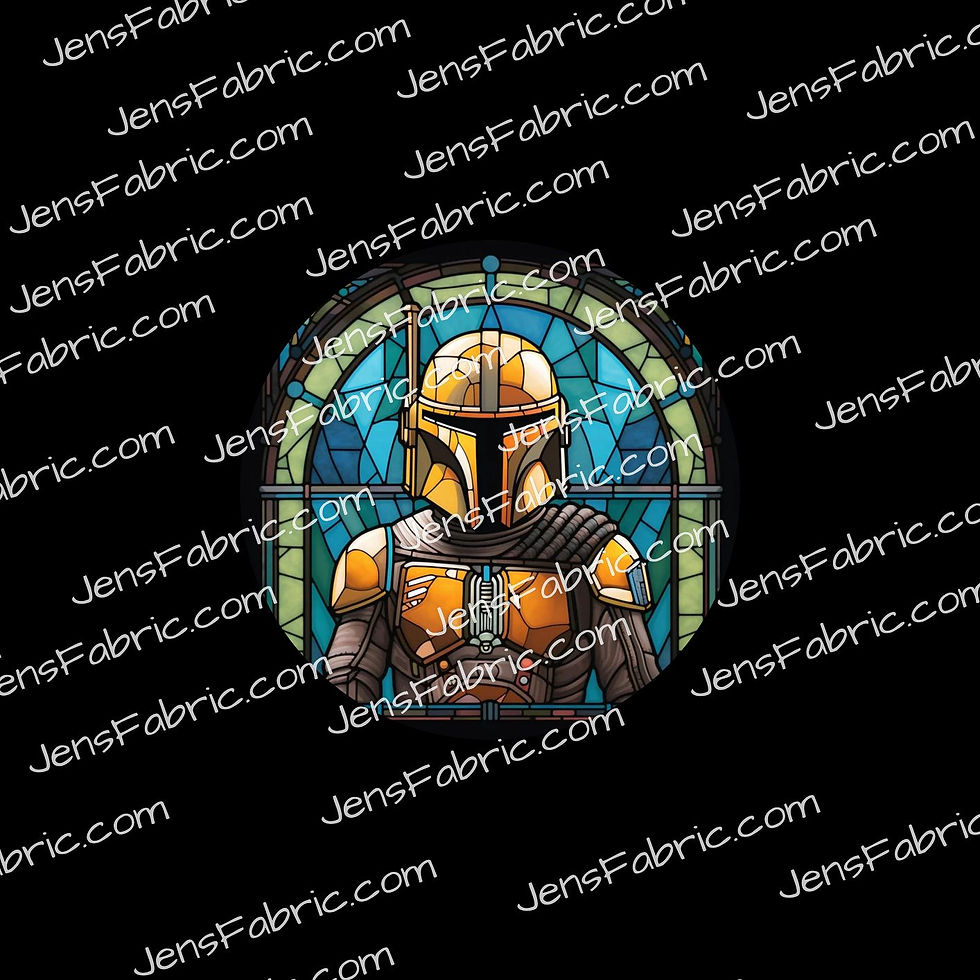 R29 Stained Glass Star Wars: Mandelorian panel