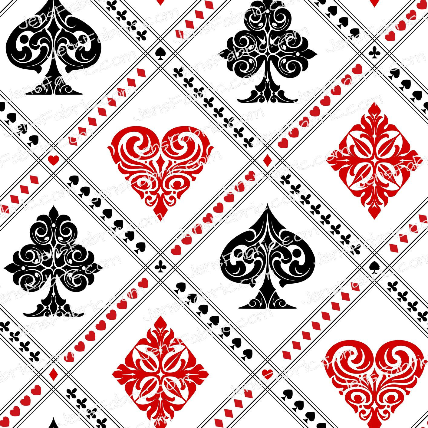 R13 Villain Playing Cards: demask suits on white