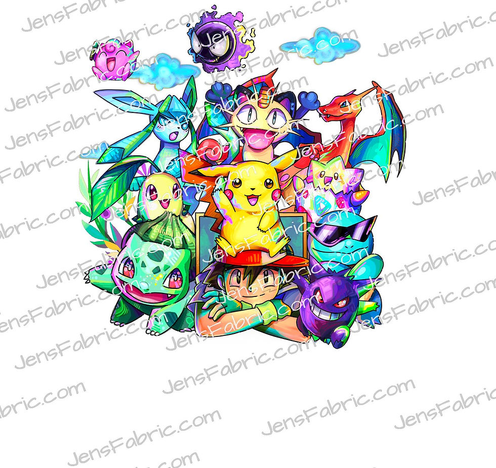 Magical Motif Pokemon: character panel {choose your own background}