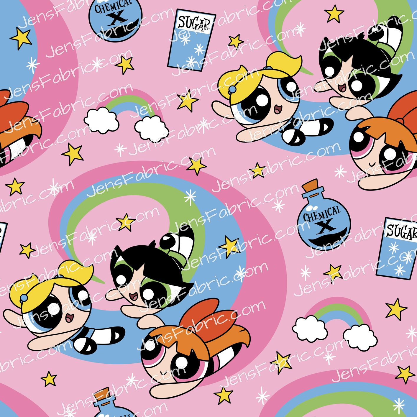 HHarlow Designs: Powder Puff Girls on Pink