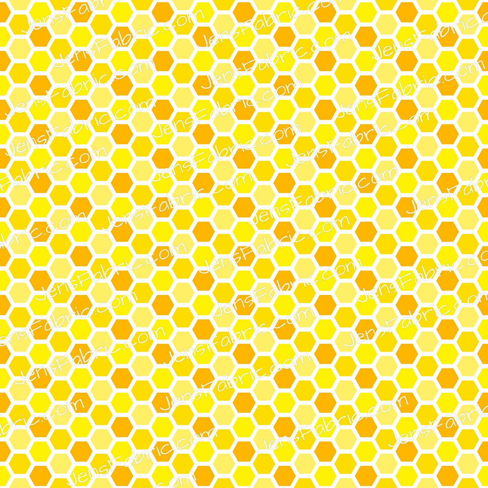 Honey Bear yellow honeycomb