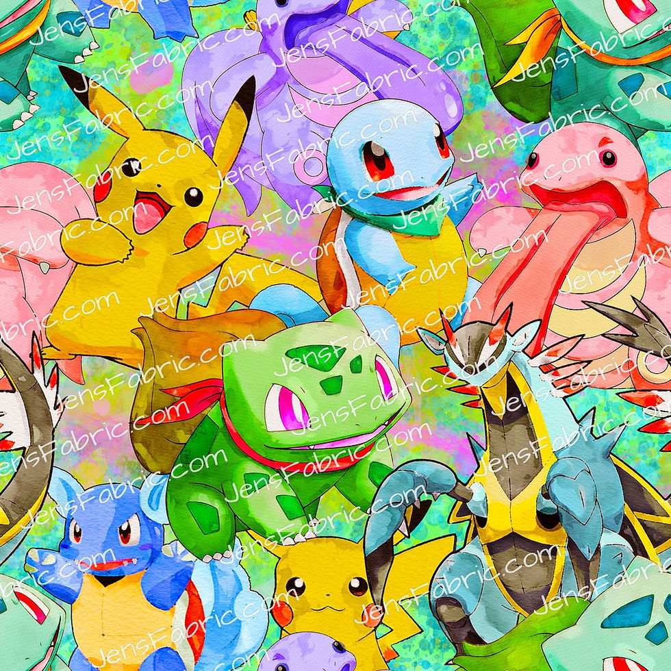 Sketchy Pokemon Characters Toss