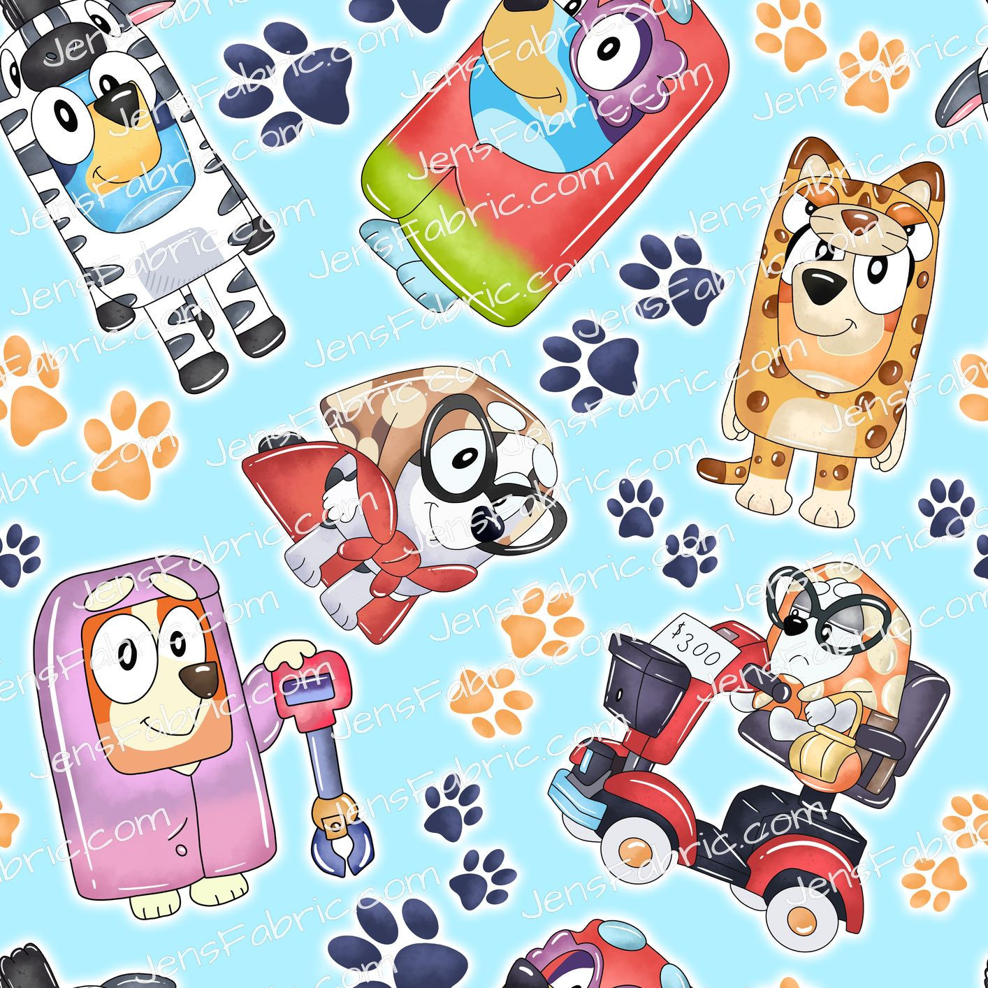 Zebra PJ Bluey and Bingo Toss