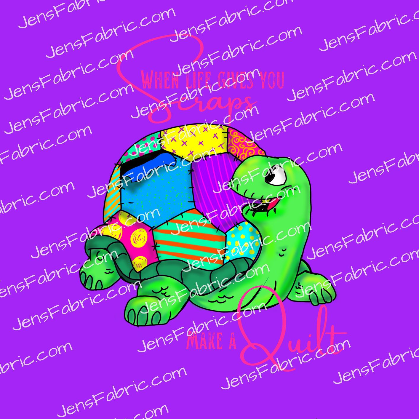 R10 Crafty Critters: Neon turtle panel