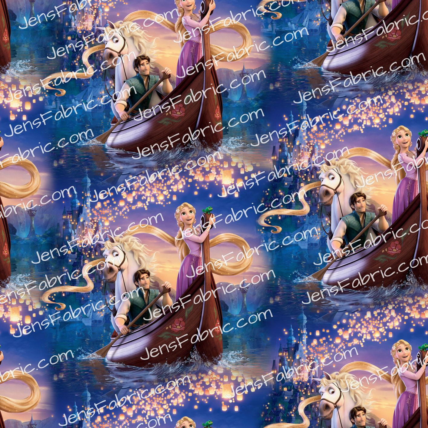 Rapunzel Boat Scene Collage