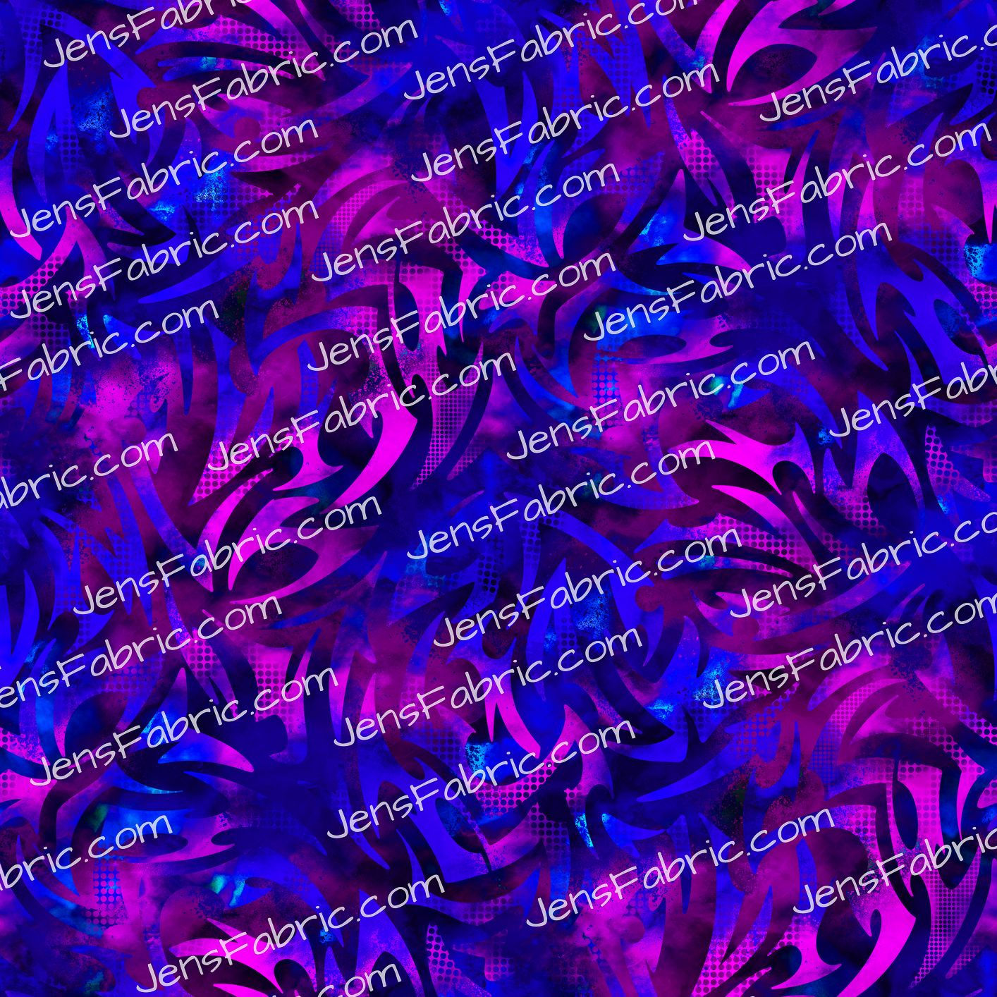 Magical Motif KPop: purple demon print