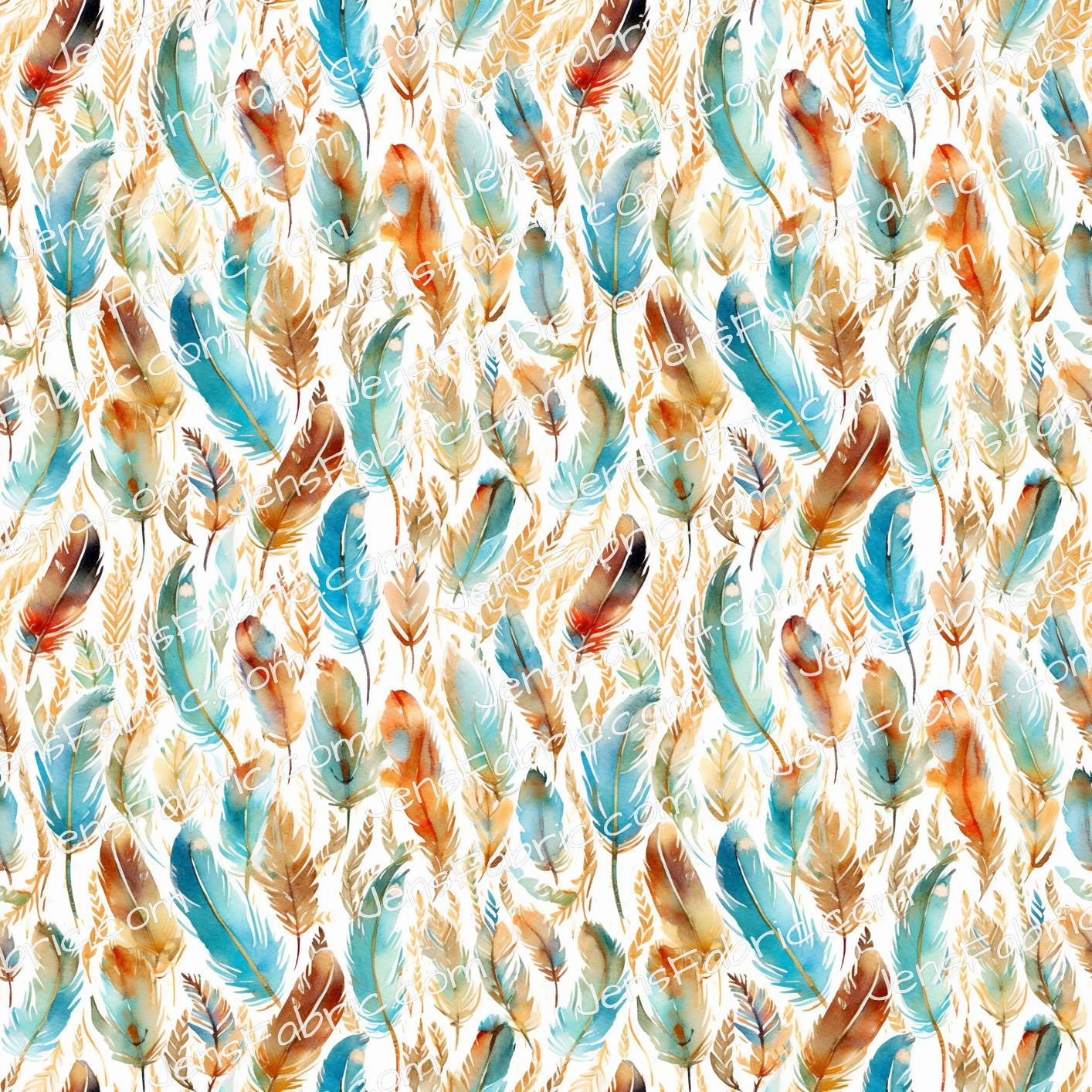 Blue and Brown Feathers