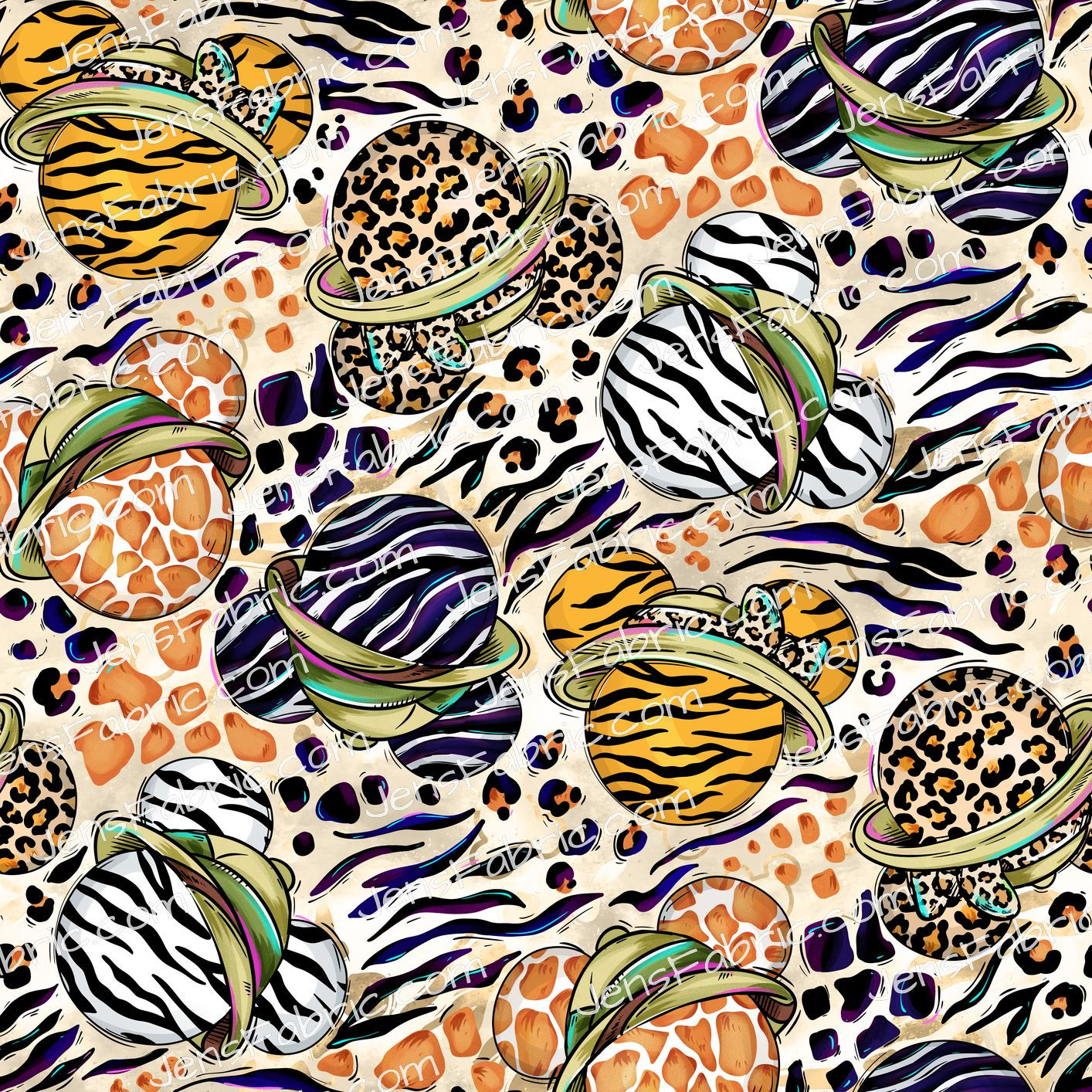 Magical Motif AK: Safari Mickey Heads on Tan