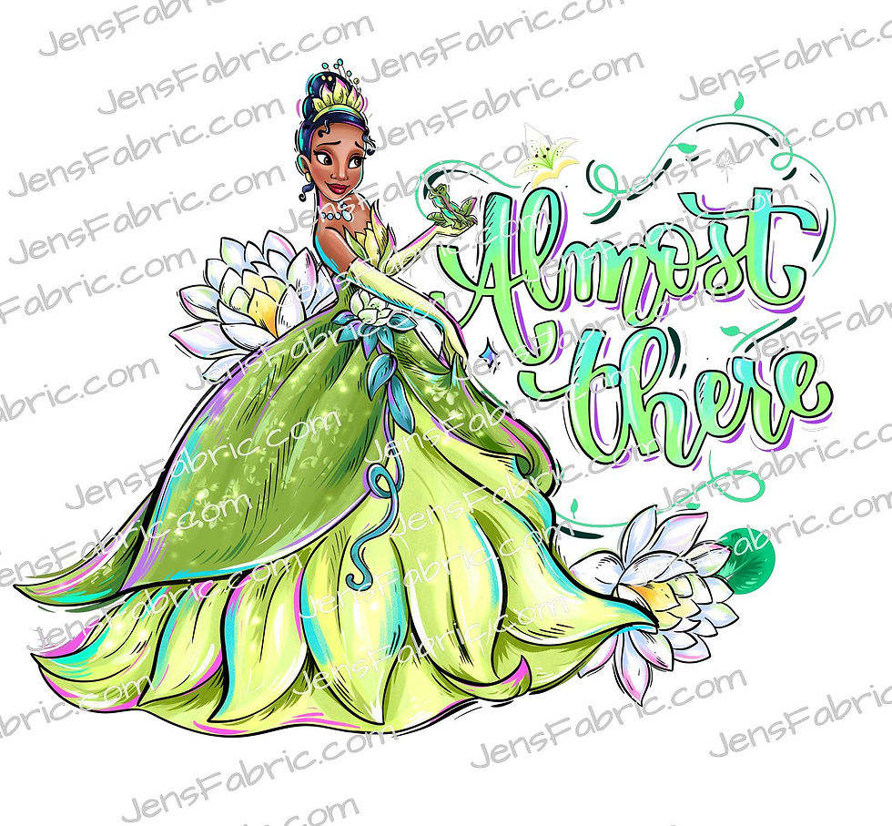 Magical Motif Tiana: Almost there panel {choose your own background color}
