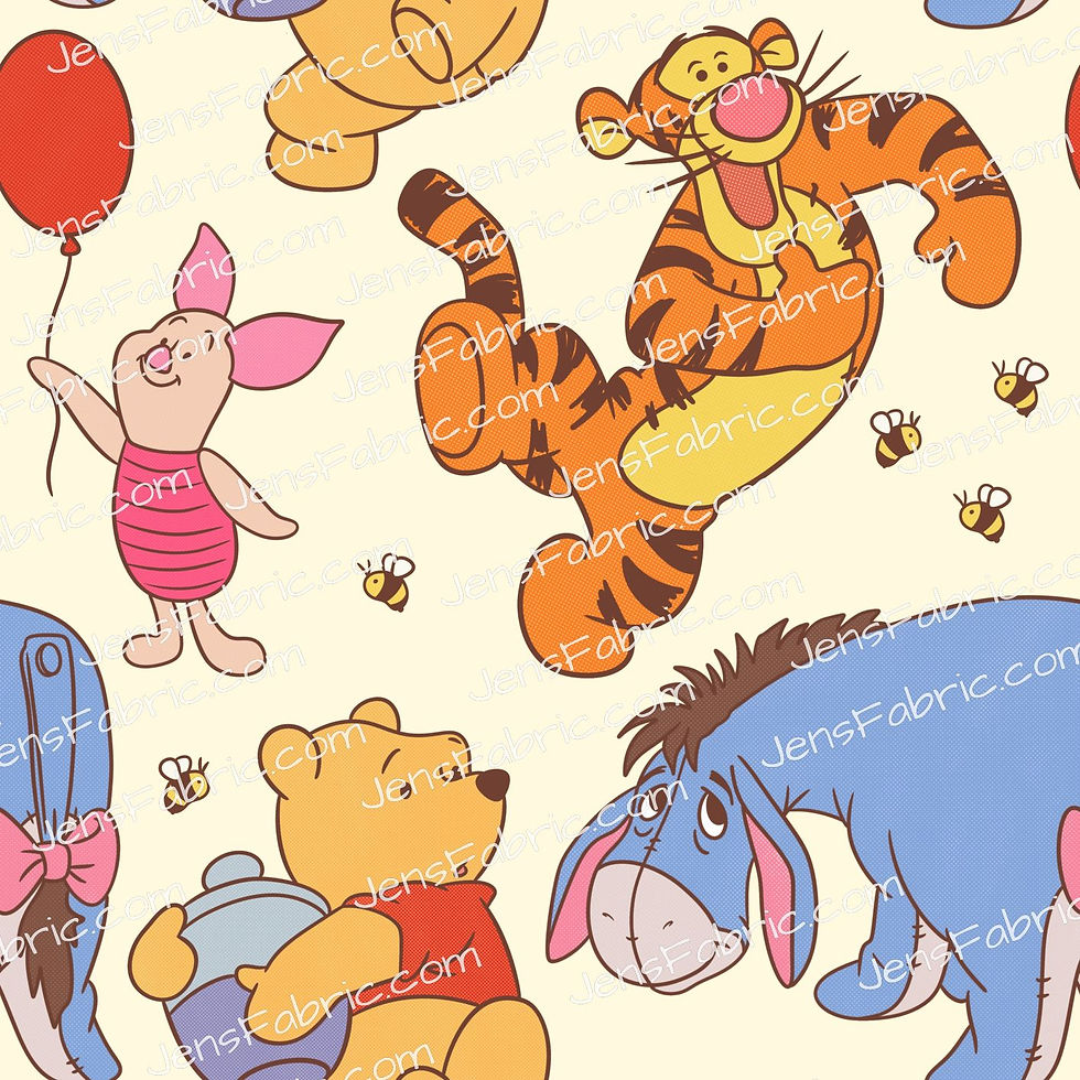 HHarlow Designs: Silly Winnie the Pooh Friends on Cream