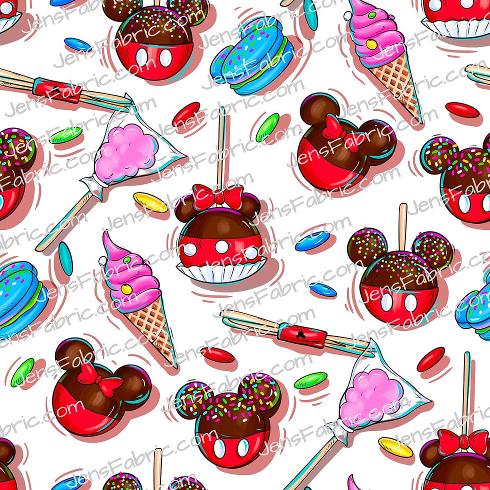 Magical motif Snacks: Toss on white