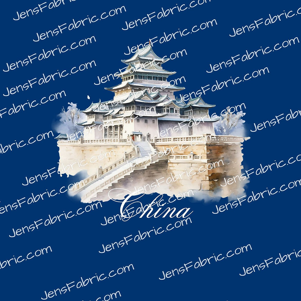 R18 Home Sweet Home: China on blue