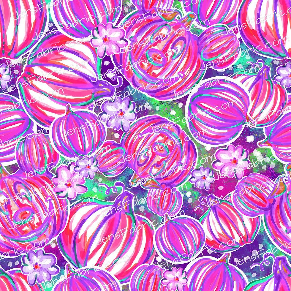 Space Waffle LP Hocus Pocus: mickey pumpkins on floral