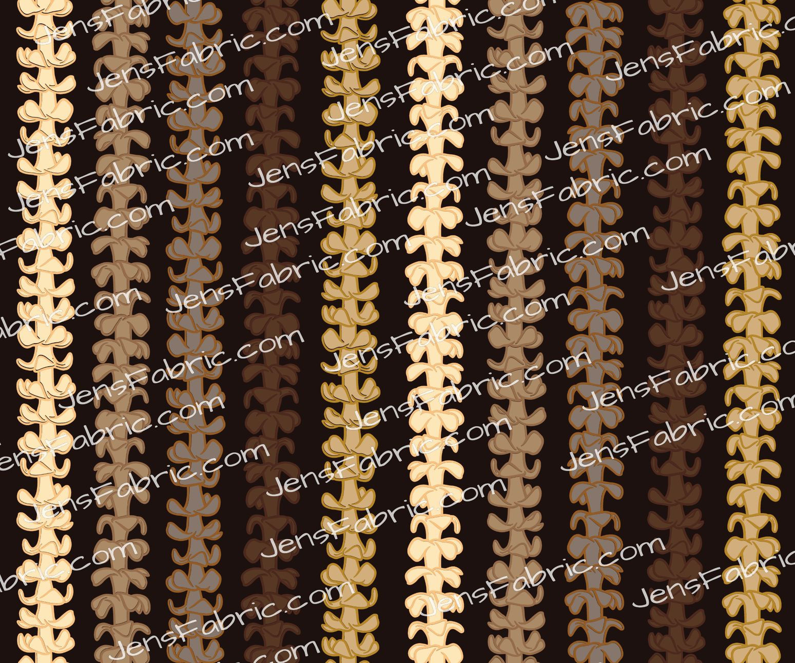 Straight Puakinikeni Lei Taupe