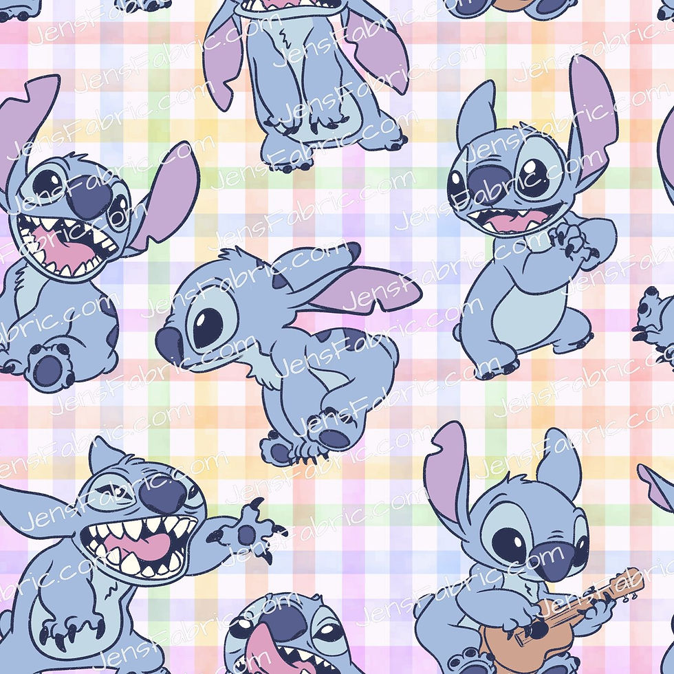 HHarlow Designs: Stitch Toss on Pastel Plaid