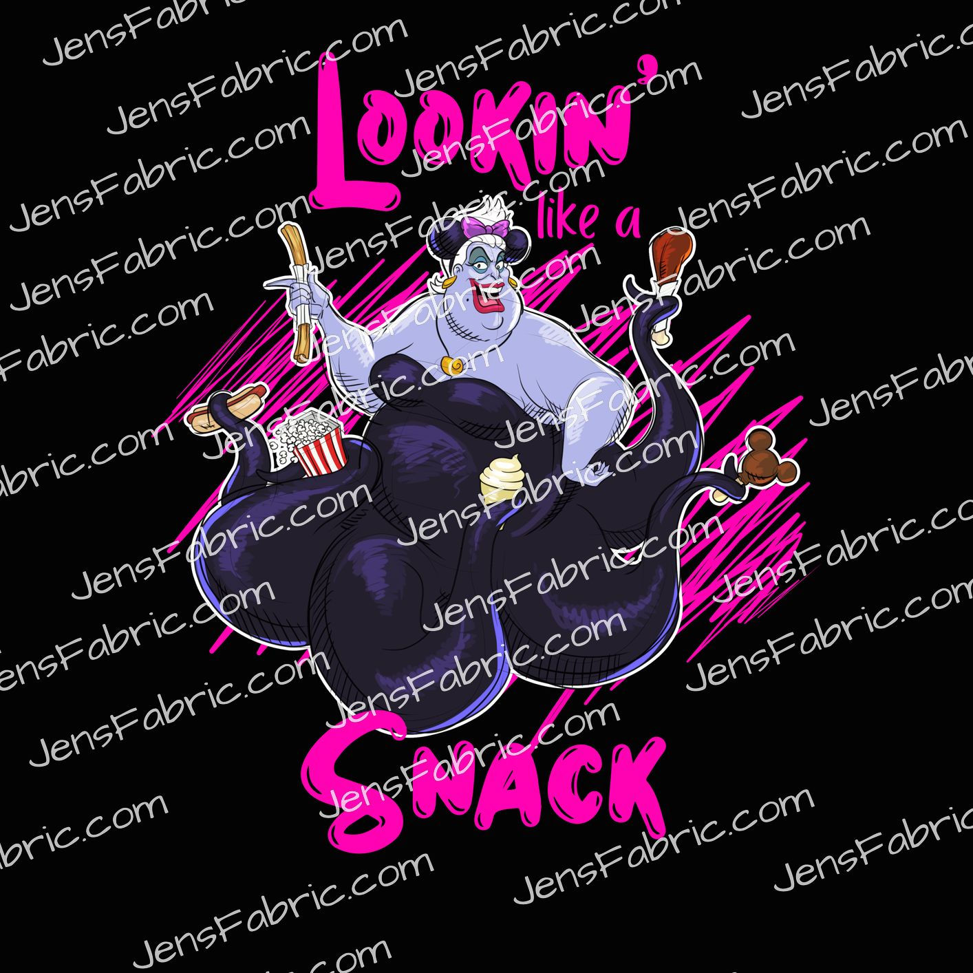 R39 Villains in Magic Kingdom: Ursula panel pink