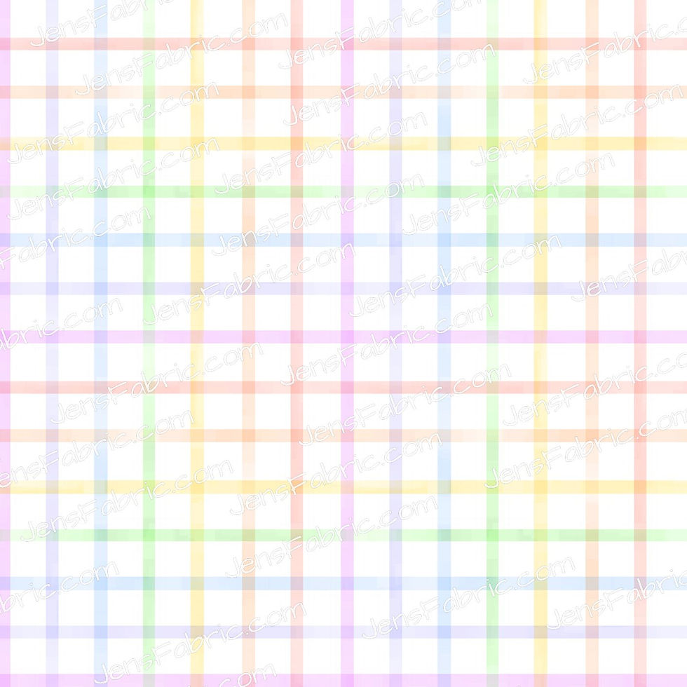 Pastel Rainbow Plaid