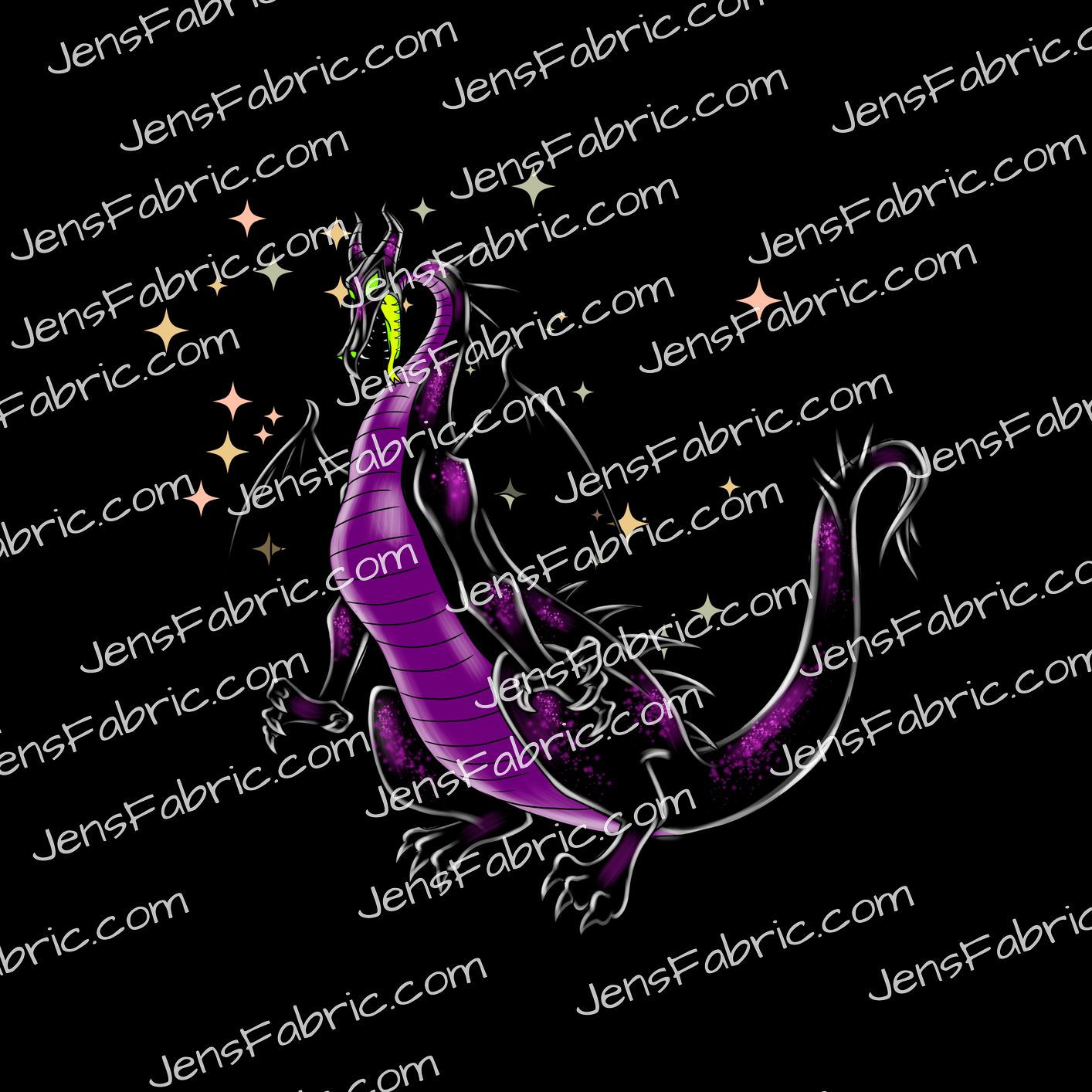 R23 Disney Dragons: Maleficent Panel on Black