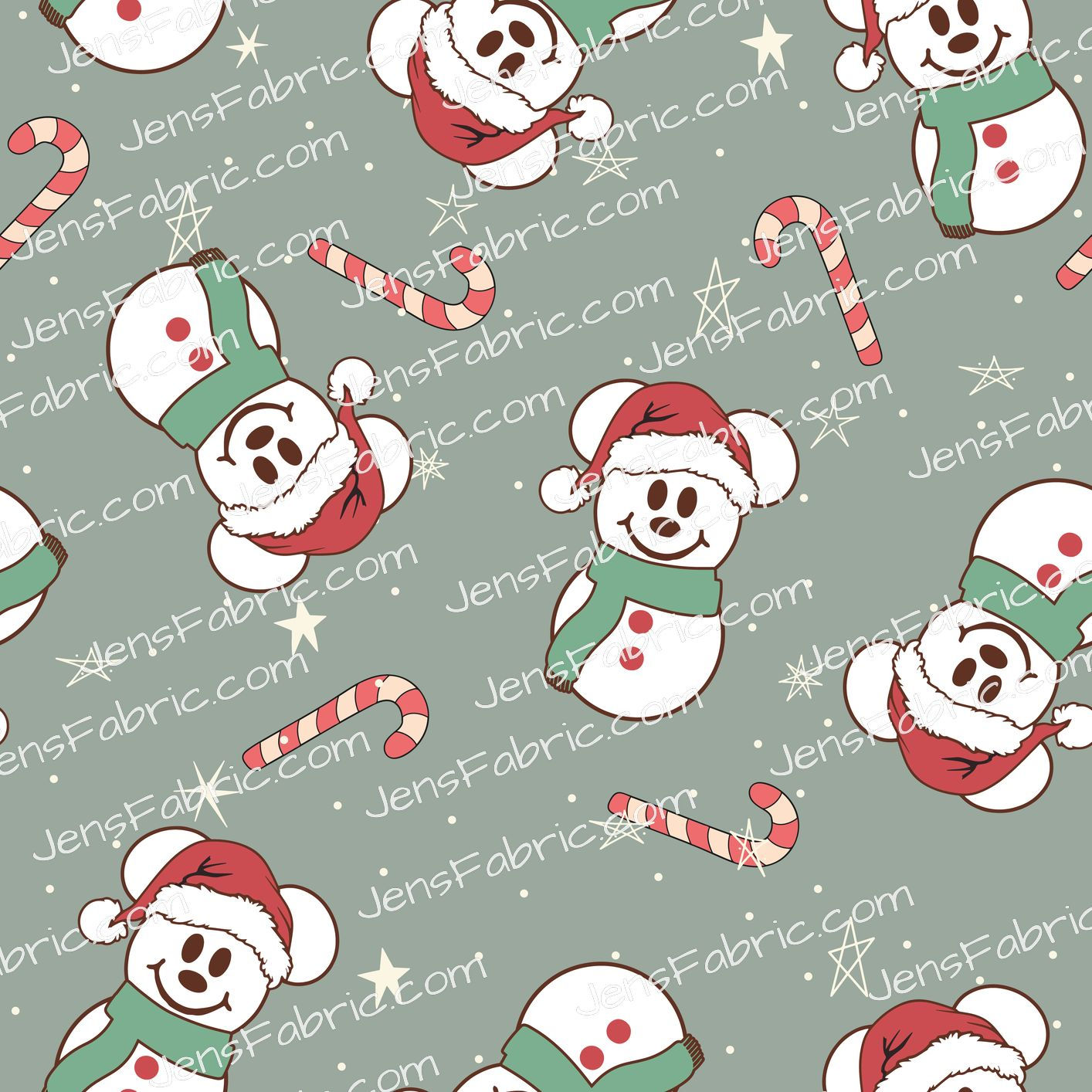 Mickey Snowman Toss on sage