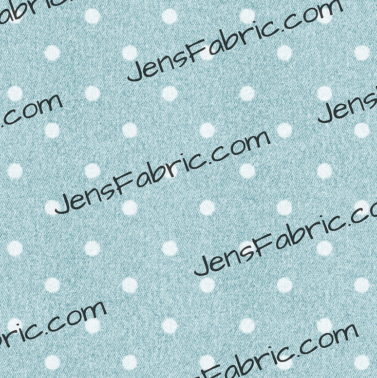 R24 Cup of Cheer: Aqua linen dots