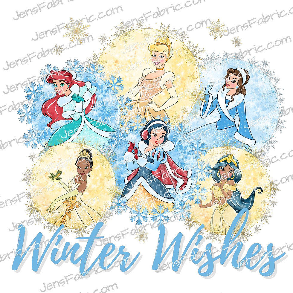 Winter Wishes Princess Panel