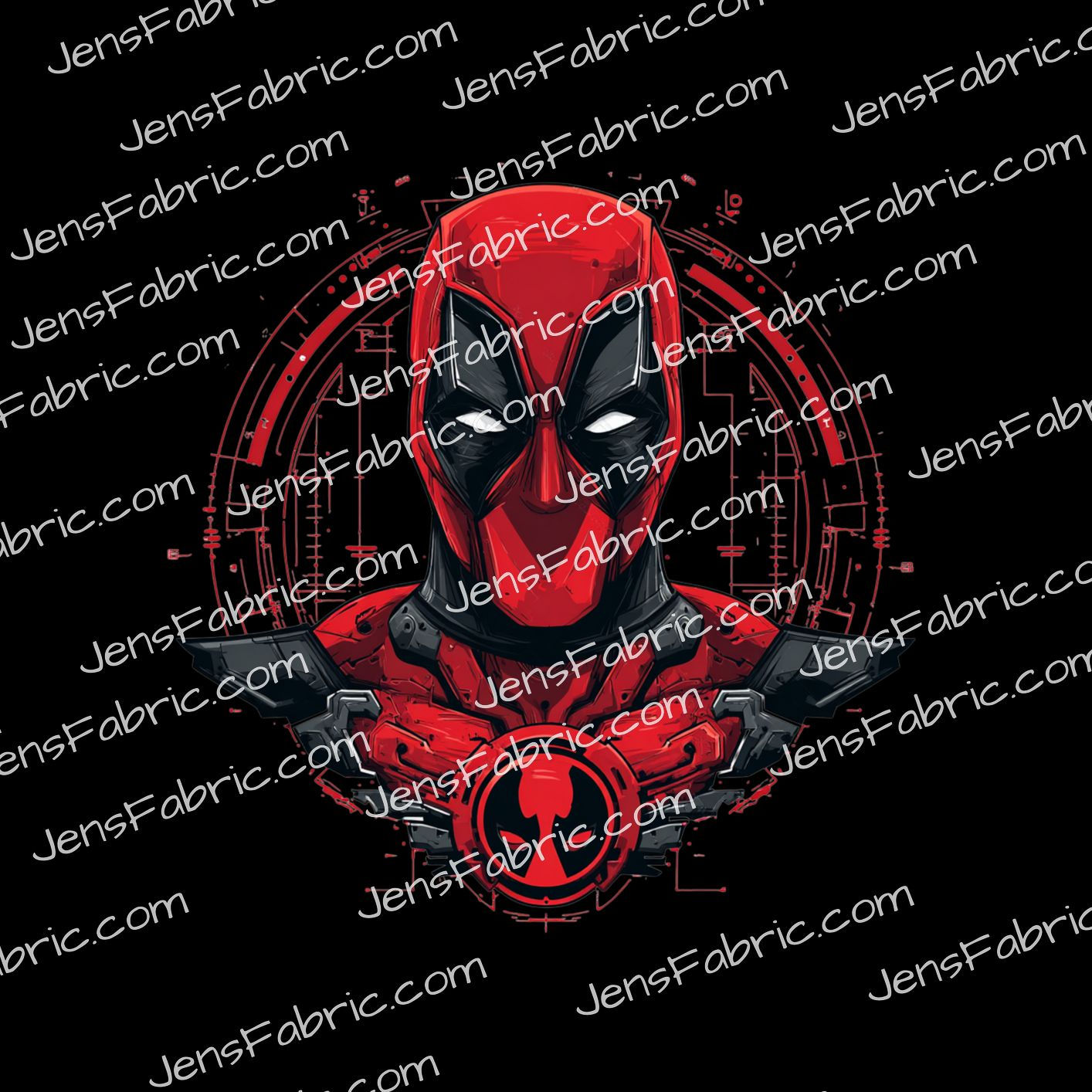 R47 Marvel Hero Schematics: Dead pool face panel