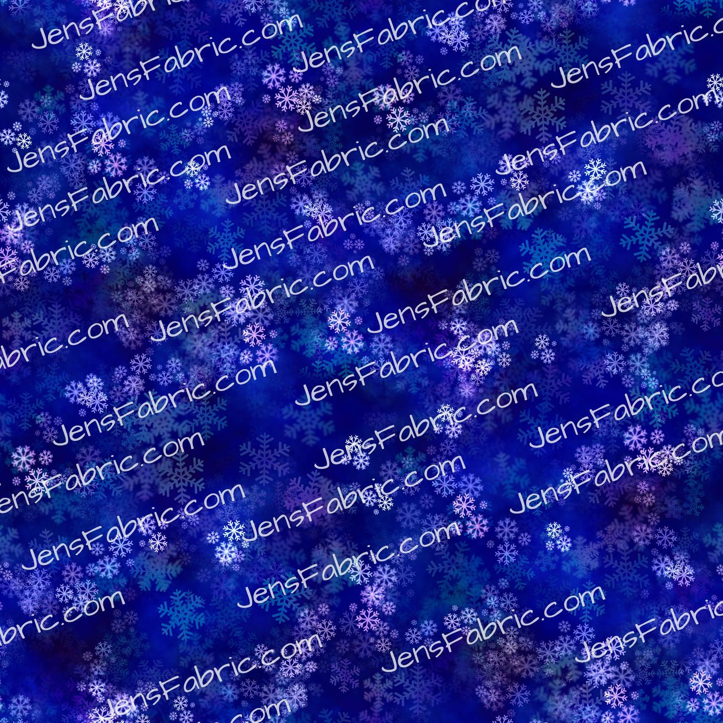 Magical Motif: Frozen Snowflake Coordinate Dark Blue