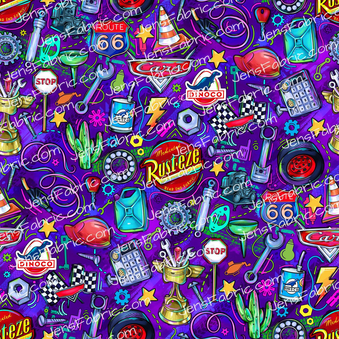 Magical Motif Cars: Icon Toss on purple