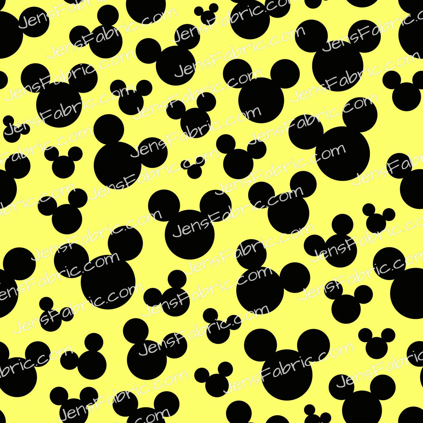 Pastel Mickey Heads: yellow mickey heads