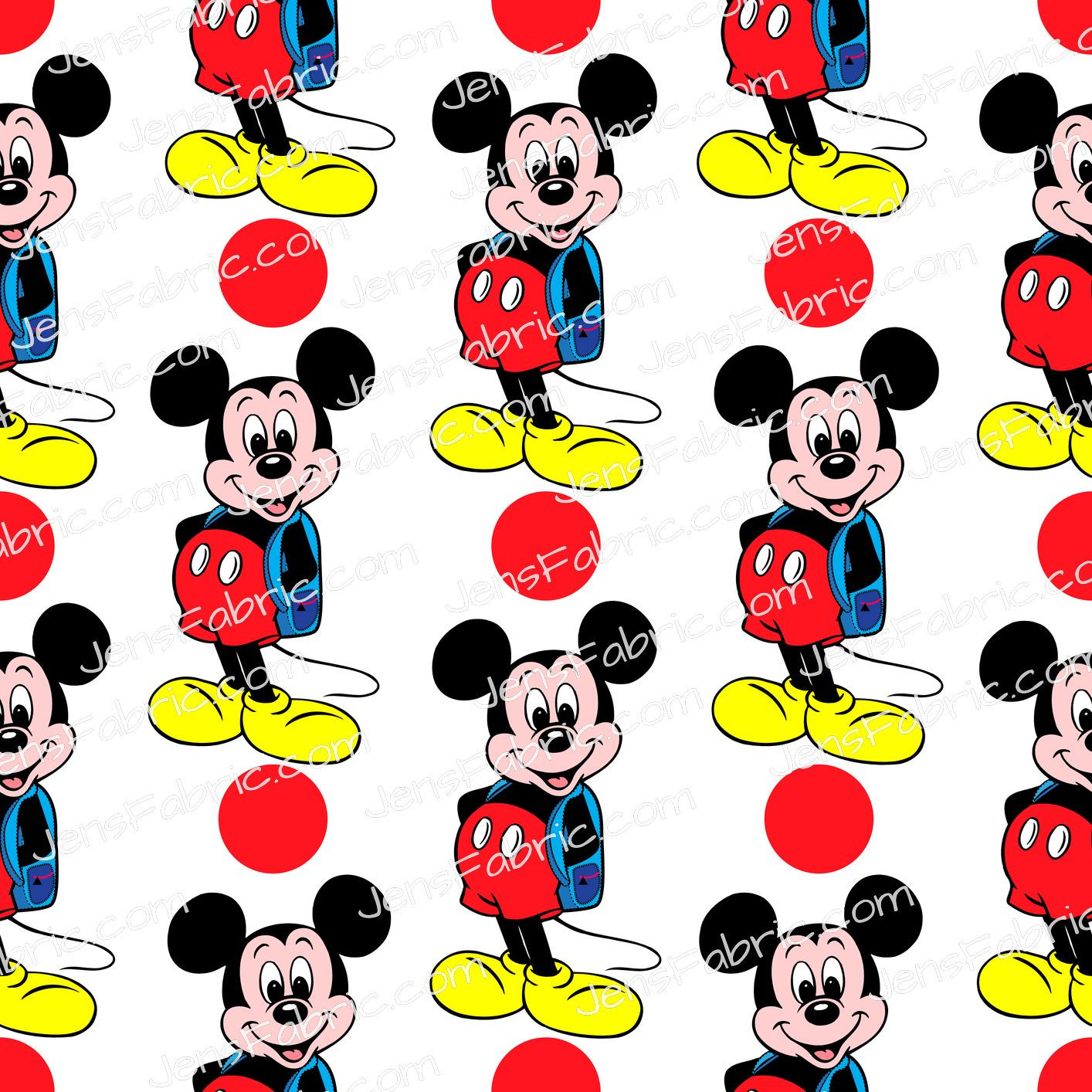 Mickey Backpacks on white