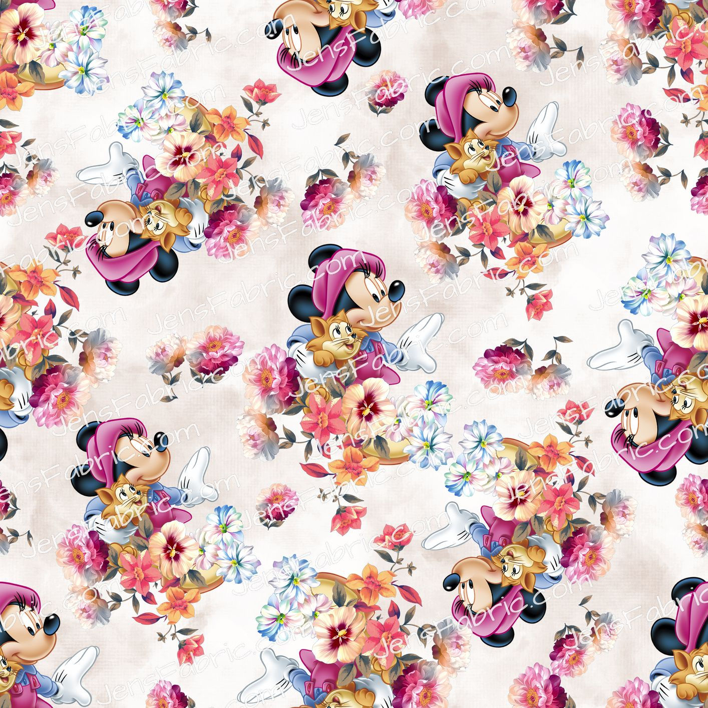 Minnie's Cat Floral Toss