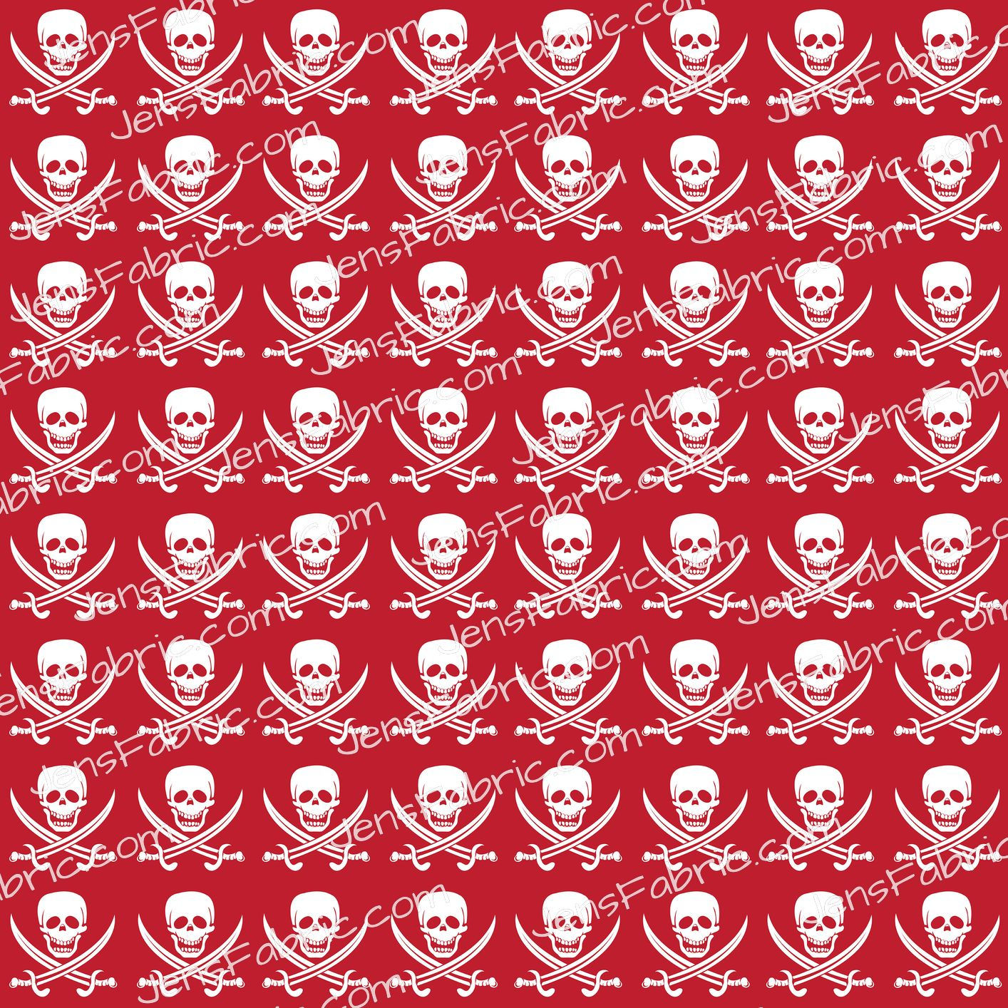 Disney Pirates: skull on red