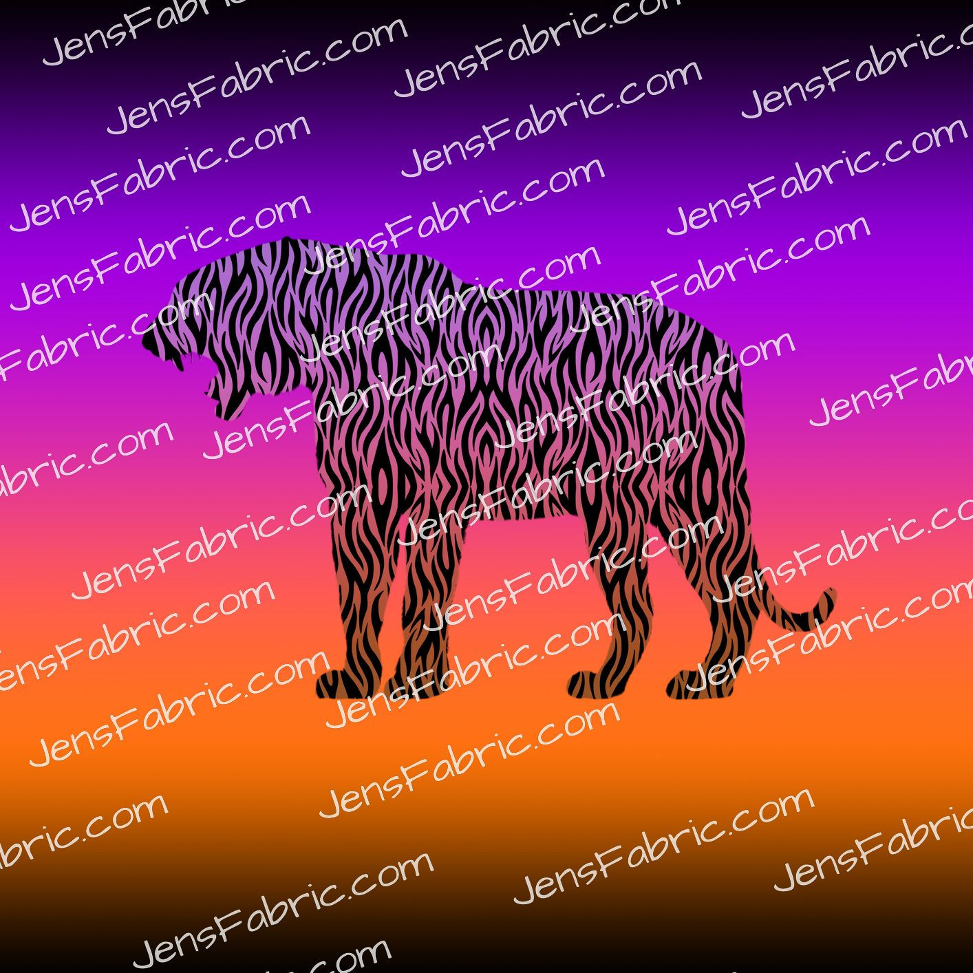 R13 Lion King: tiger panel on ombre