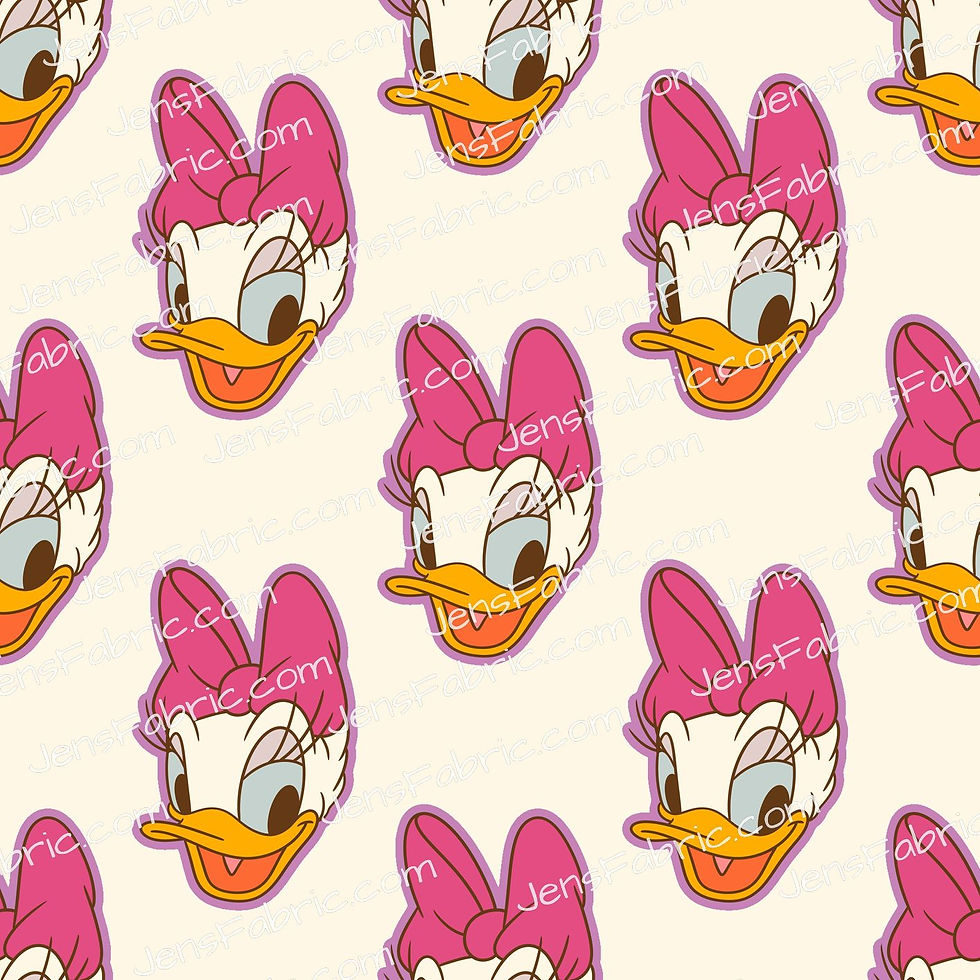 HHarlow Designs: Daisy Duck Faces on Cream