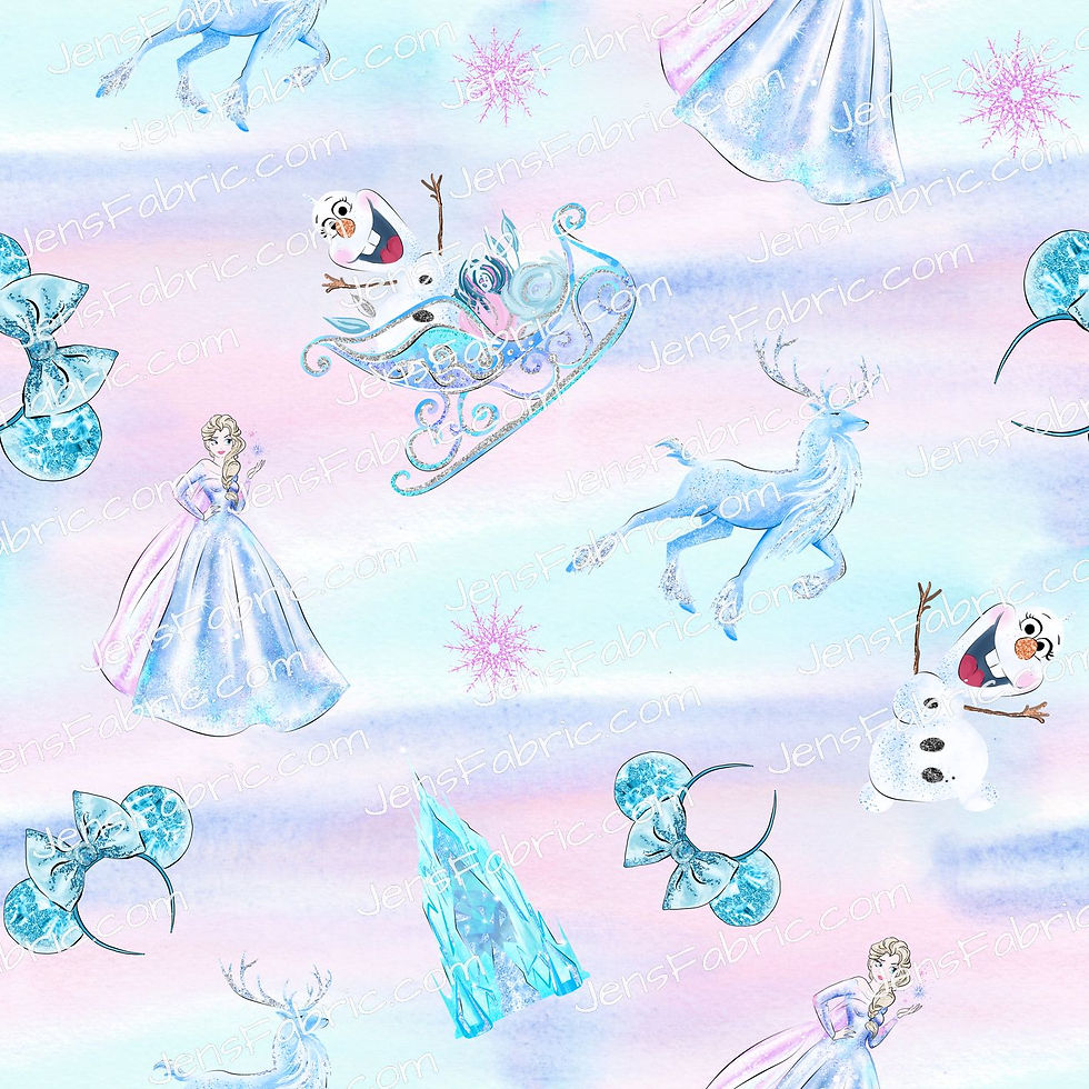 Frozen FairyTale on Pastel Brushstrokes