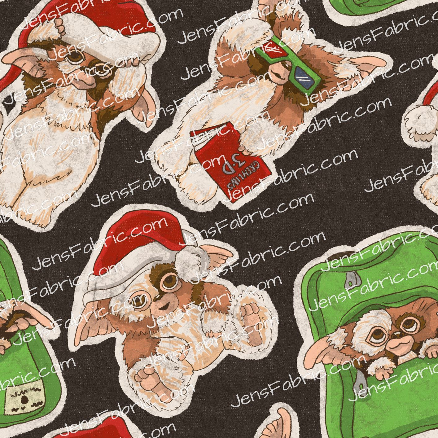 Cherry Fizz: Gremlins Christmas on Black