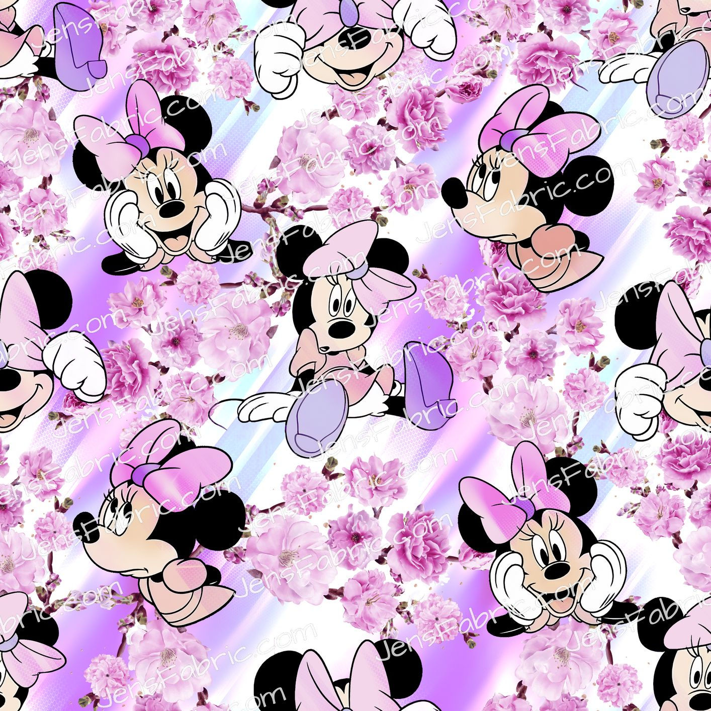 Minnie Pink Floral on Pink