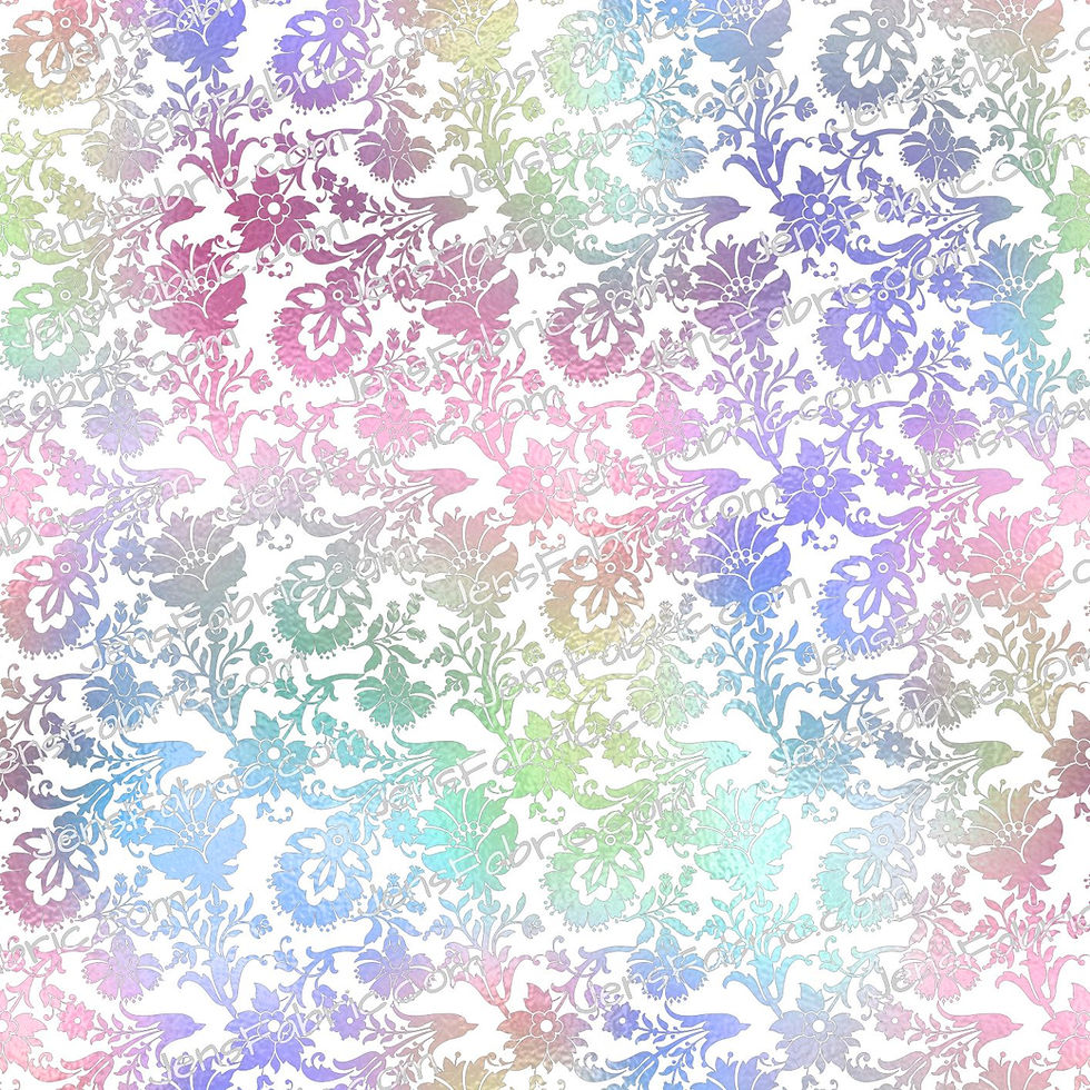 Iridescent: Rainbow Shimmer Floral