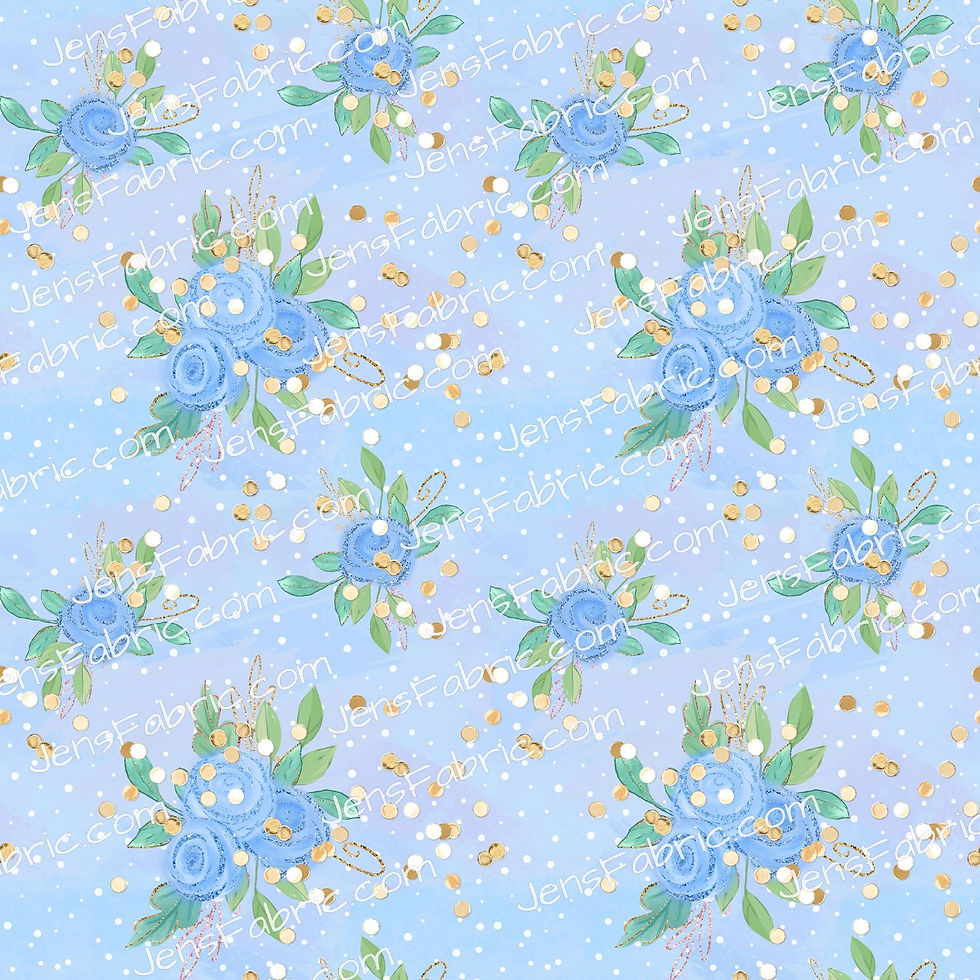 Blue Rose Toss Coordinate