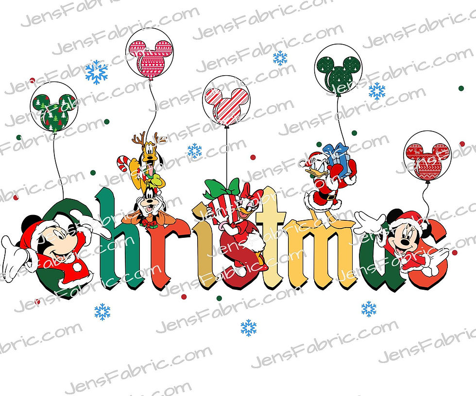 Fab 5 Christmas Balloons panel