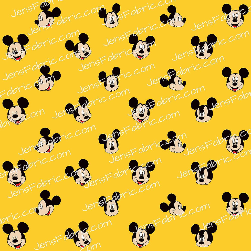 Classic Mickey Head Toss on Yellow