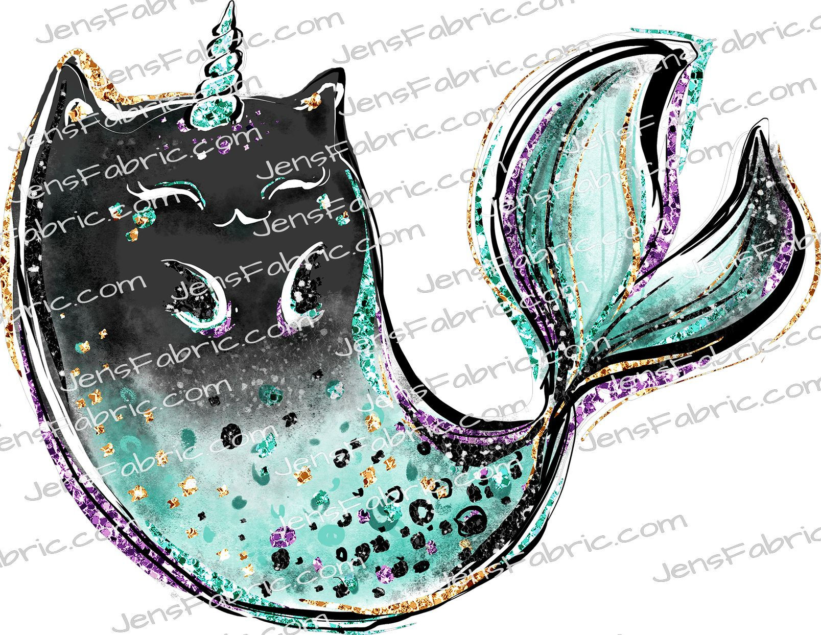 Mer-cat Pose 4 panel
