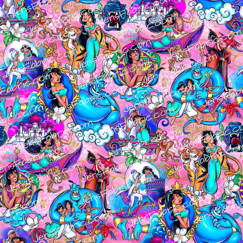 Magical Motif Aladdin: Character stck on pink
