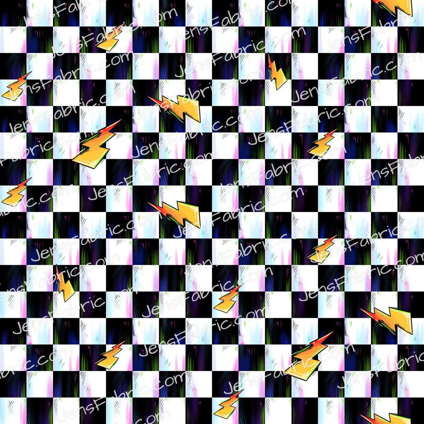 Magical Motif Cars: lighting on checkers