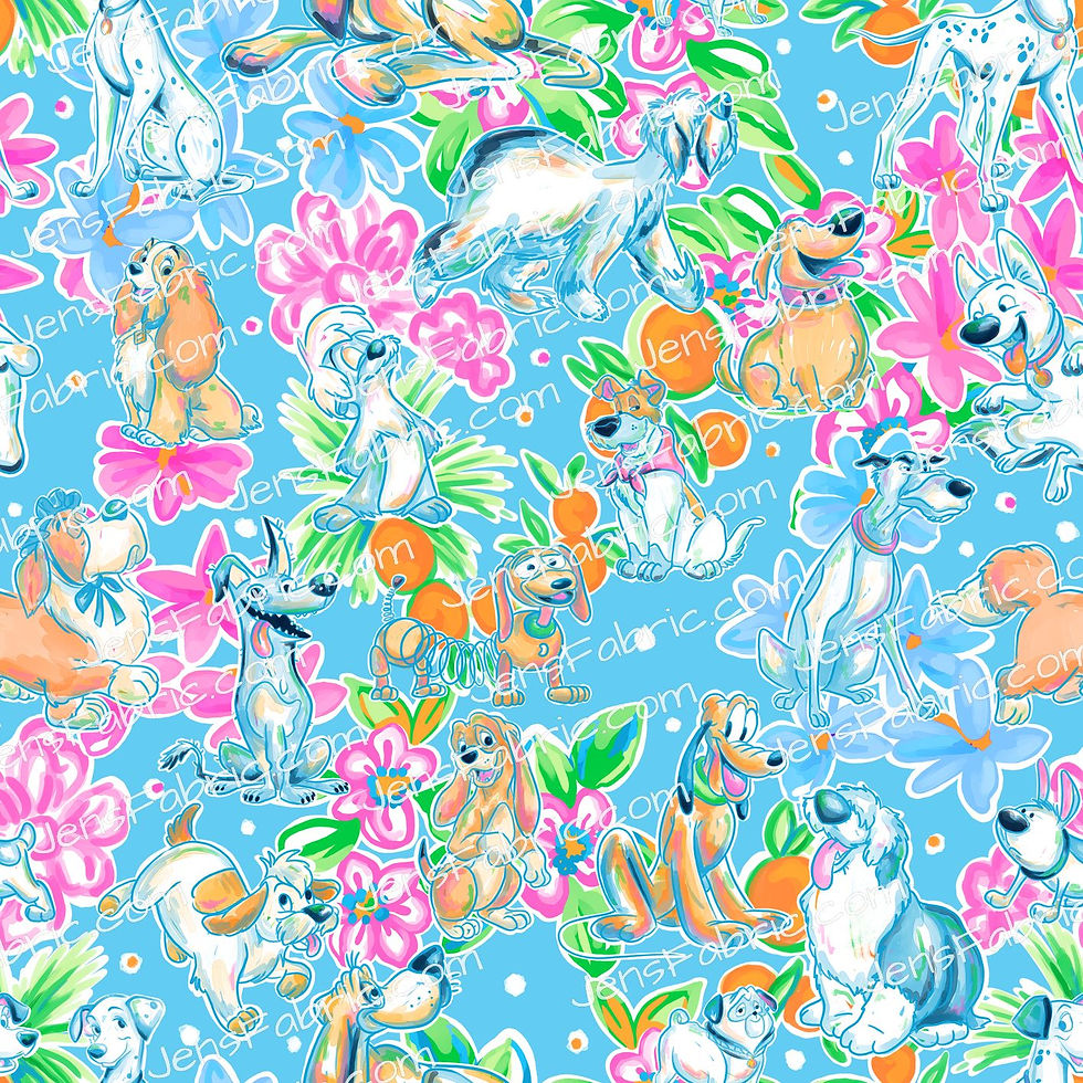 Space Waffle LP Dogs: main on blue