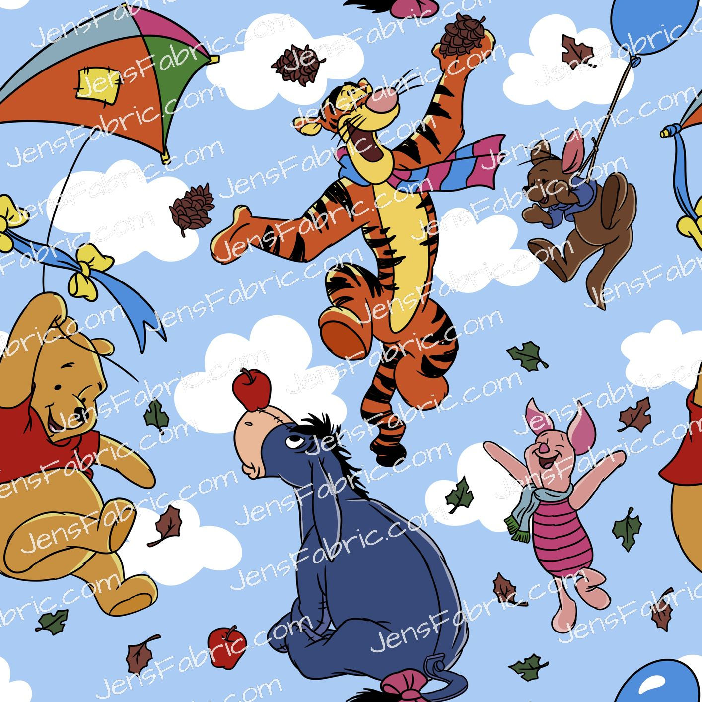 HHarlow Designs: Windy Day Pooh on Clouds